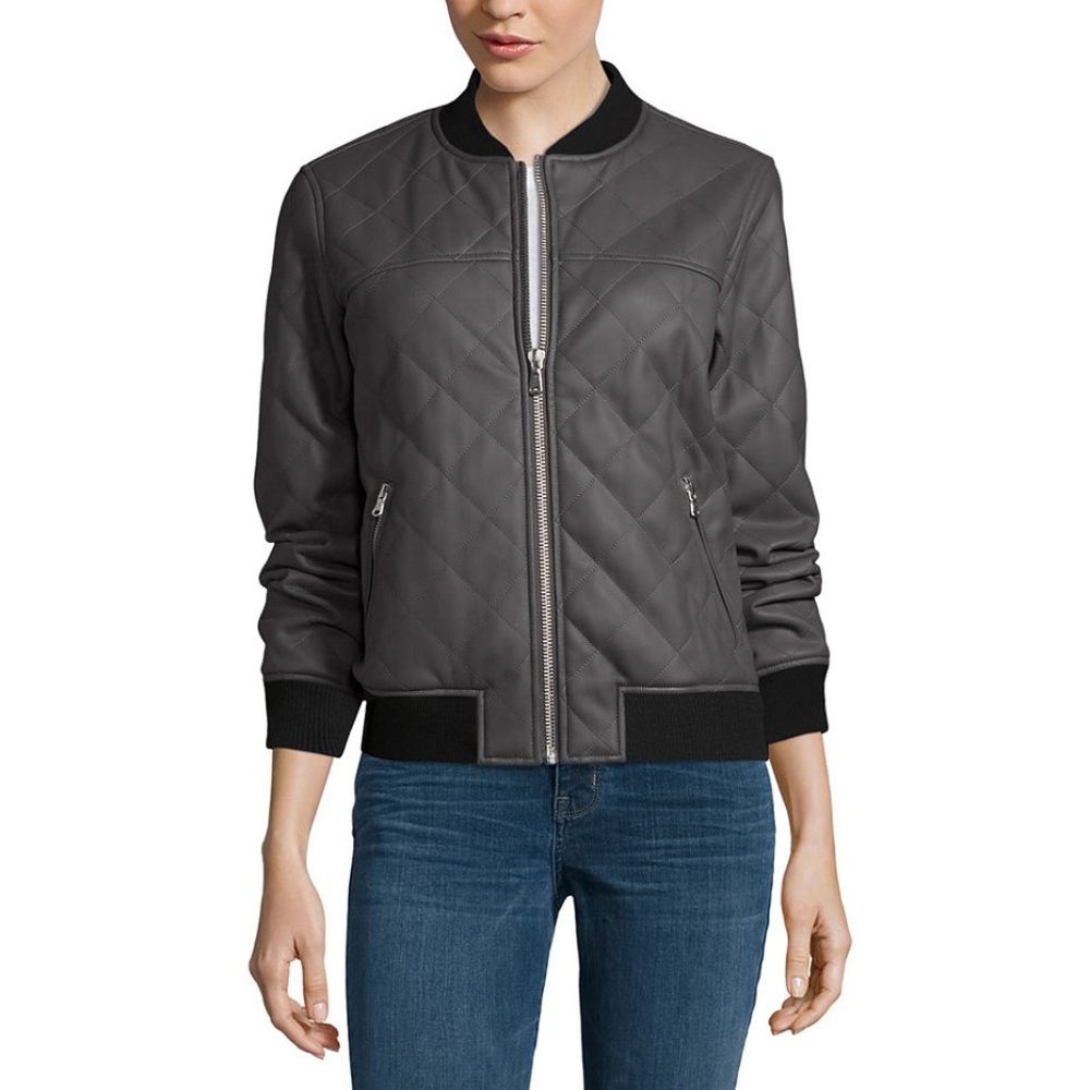 A.n.a Bomber  Faux Leather Jacket